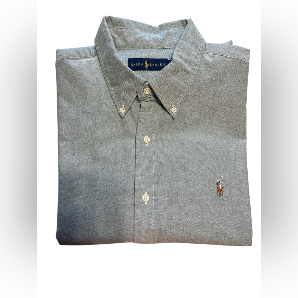 Ralph Lauren Men's Button-Down Shirt in Mint Green.Sz/XL